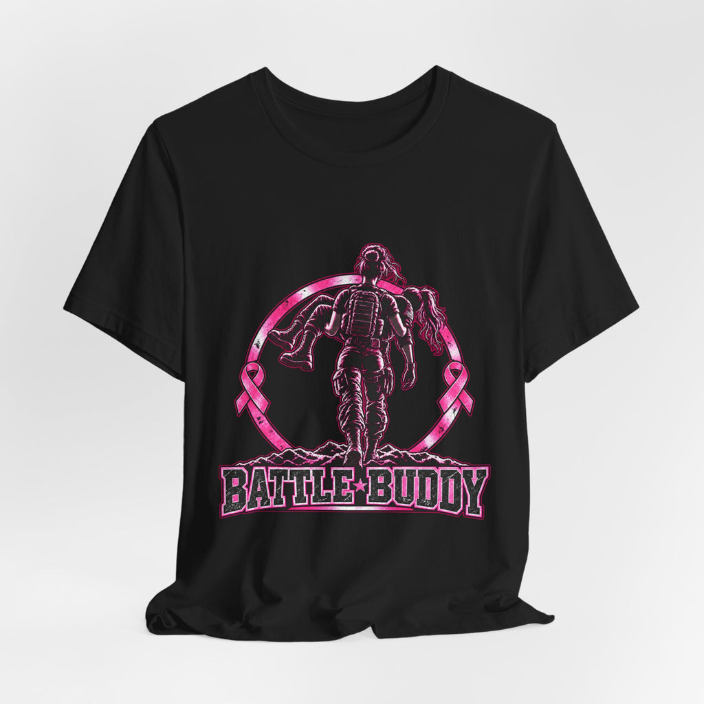 Battle Buddy Tee — Breast Cancer Awareness — Female Design
