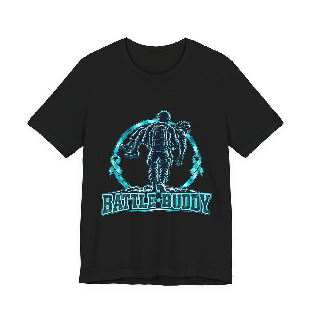 Battle Buddy Tee — Food Allergy Awareness — Male Design