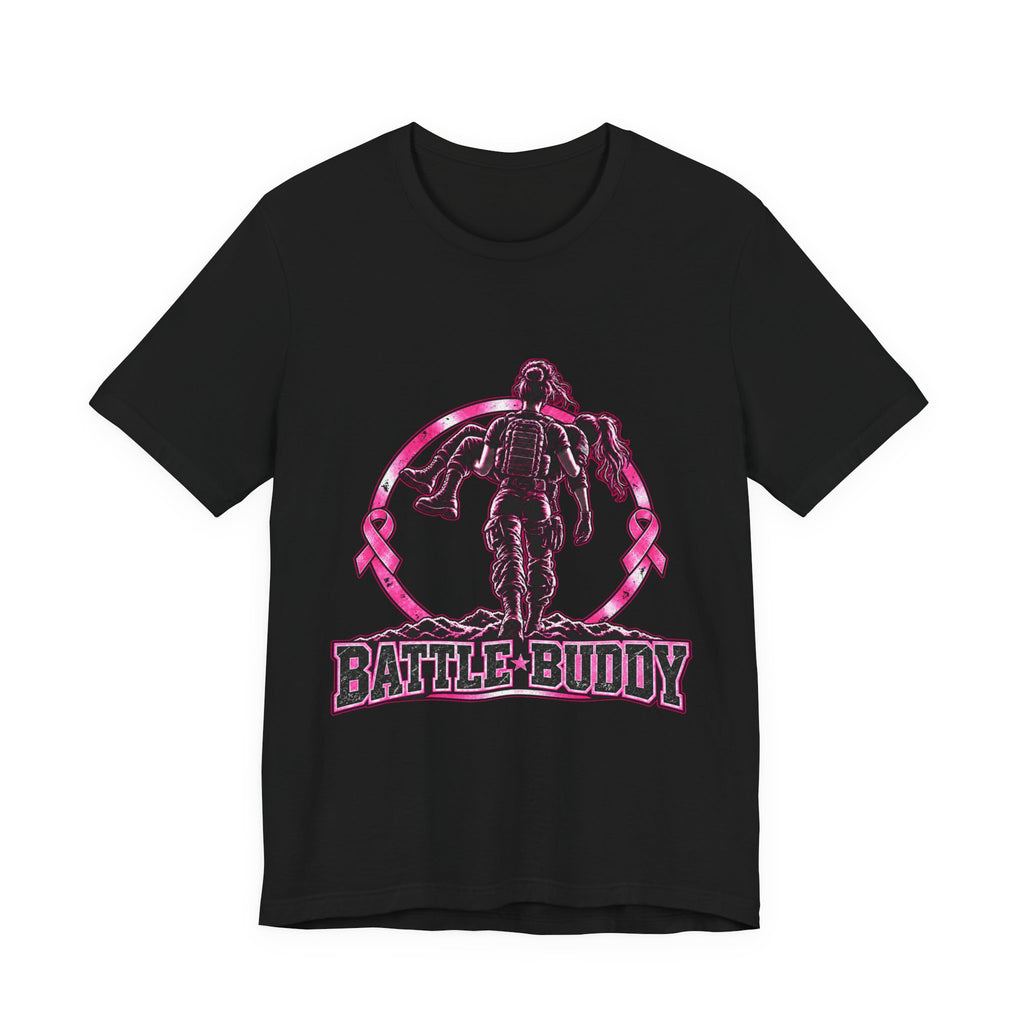 Battle Buddy Tee — Breast Cancer Awareness — Female Design