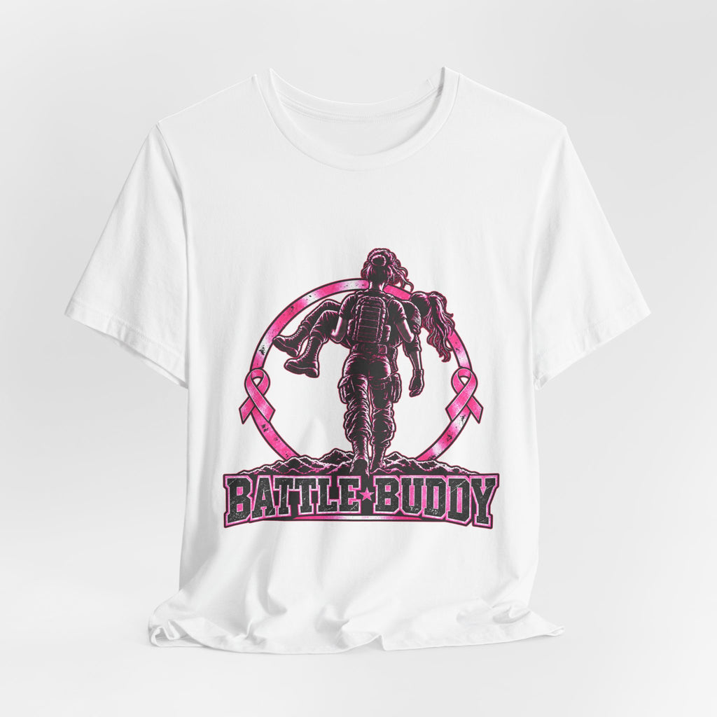 Battle Buddy Tee — Breast Cancer Awareness — Female Design