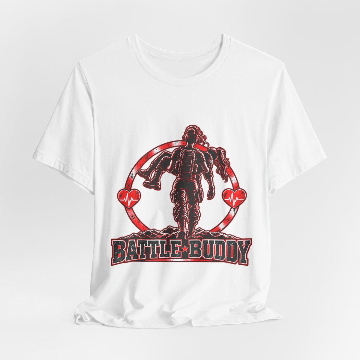 Battle Buddy Tee — Heart Health Awareness — Female Design