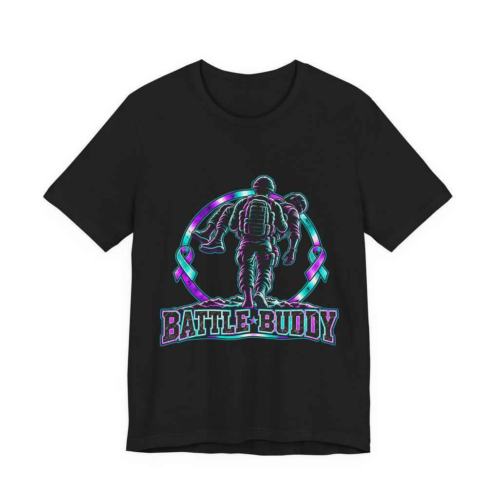 Battle Buddy Tee — Suicide Prevention Awareness — Male Design