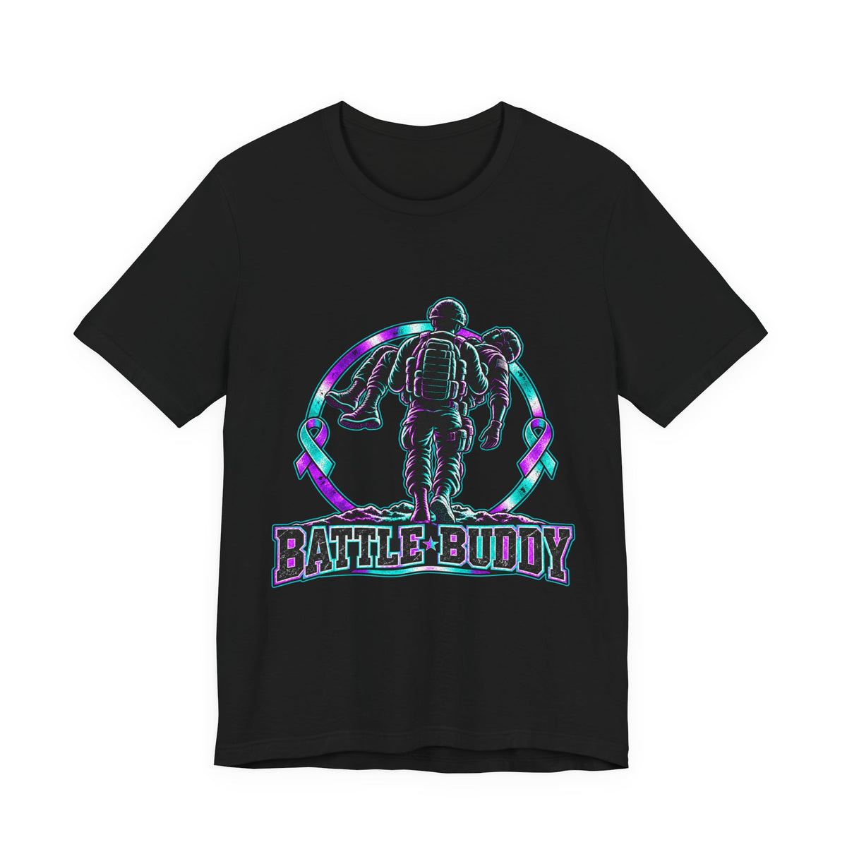 Battle Buddy Tee — Suicide Prevention Awareness — Male Design
