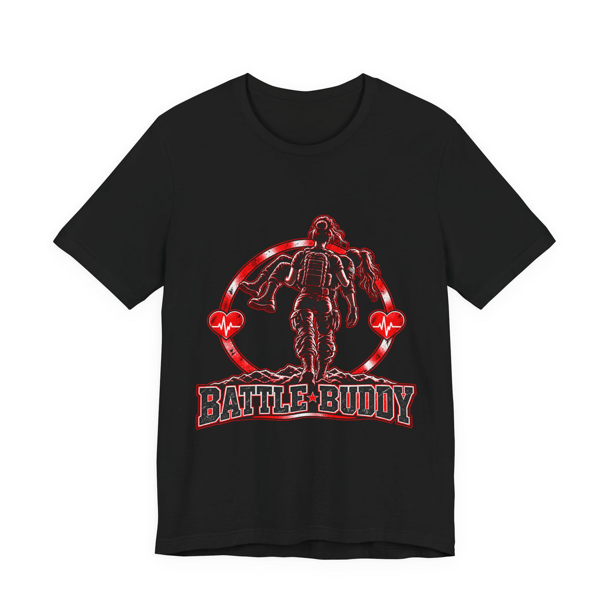 Battle Buddy Tee — Heart Health Awareness — Female Design