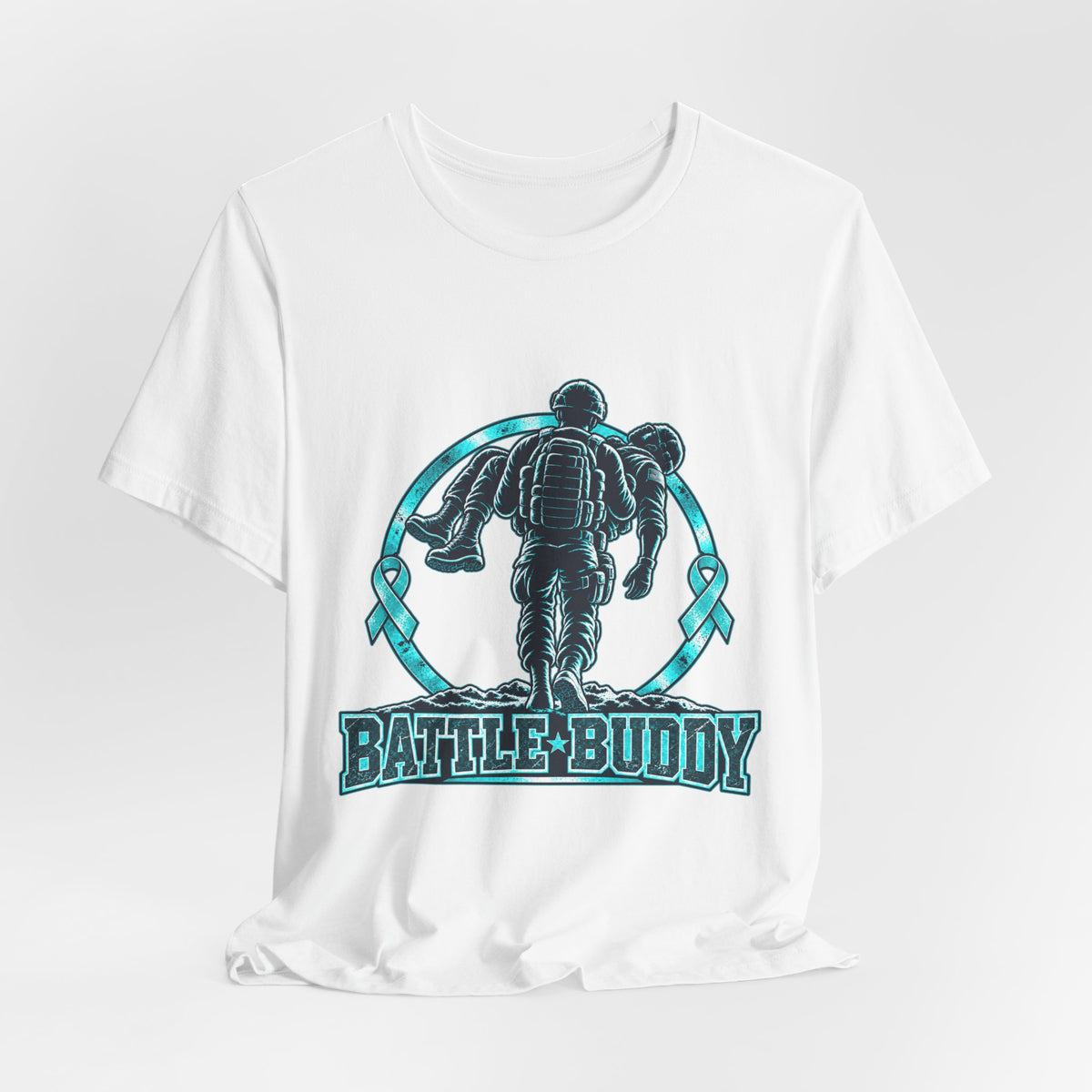 Battle Buddy Tee — Food Allergy Awareness — Male Design