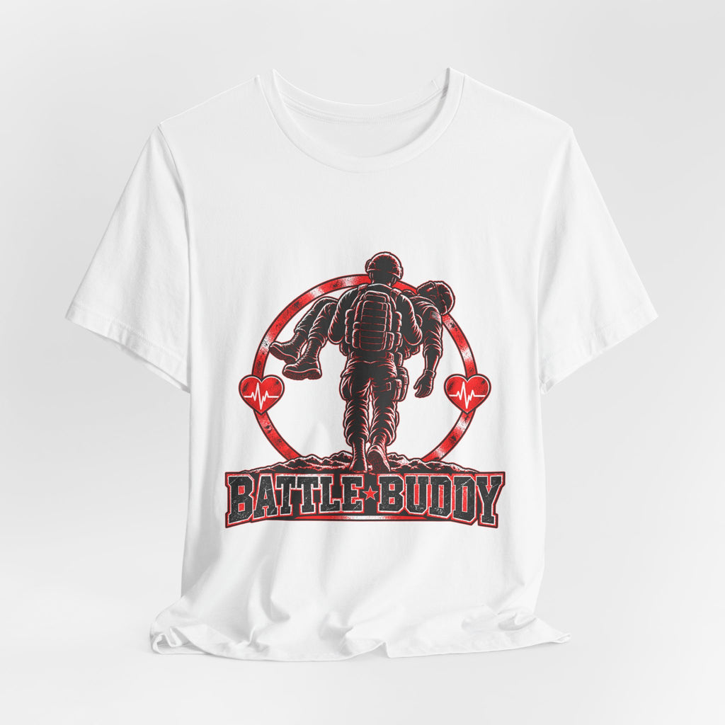 Battle Buddy Tee — Heart Health Awareness — Male Design