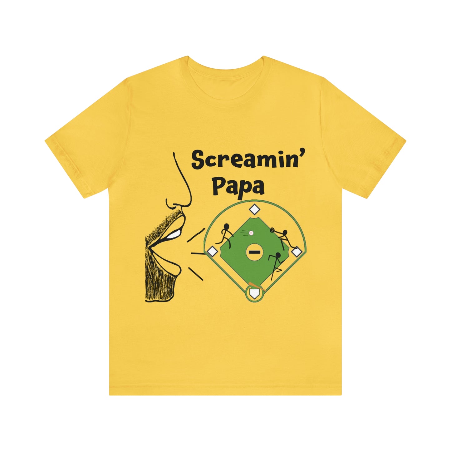 Screamin’ Papa Baseball Short Sleeve Tee