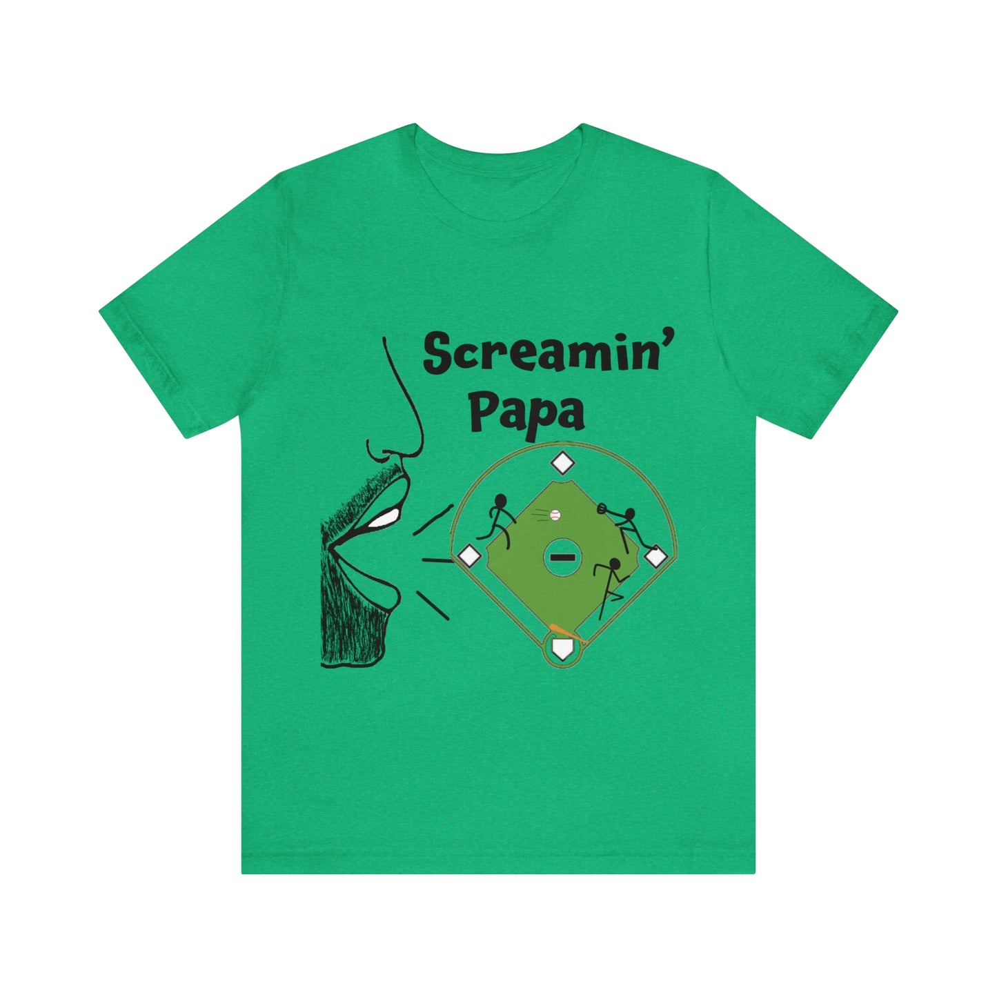 Screamin’ Papa Baseball Short Sleeve Tee