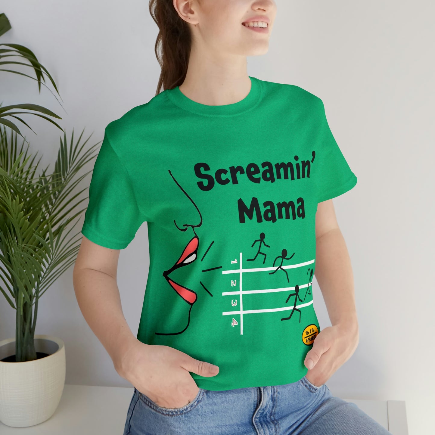 Screamin’ Mama Track Short Sleeve Tee